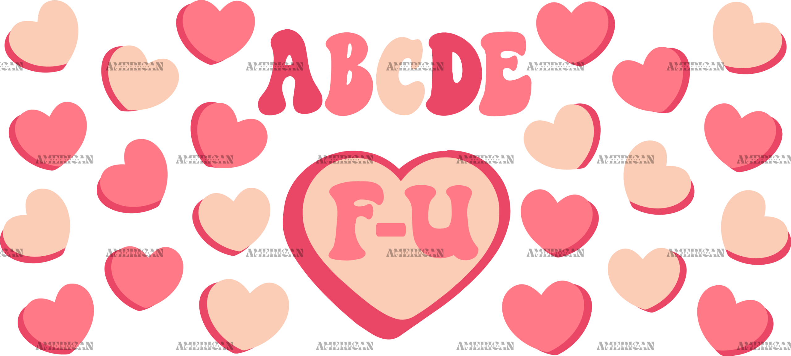 ABCDEF U UV DTF Transfer