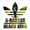 A Badass Black King-2 DTF Transfer