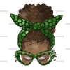 Afro Lucky Girl-2 DTF Transfer