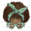 Afro Lucky Girl-3 DTF Transfer