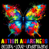 Autism Awareness Butterfly DTF Transfer