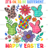 Autism Easter DTF Transfer