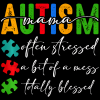 Autism Mama-10 DTF Transfer