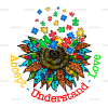 Autism Sunflower DTF Transfer