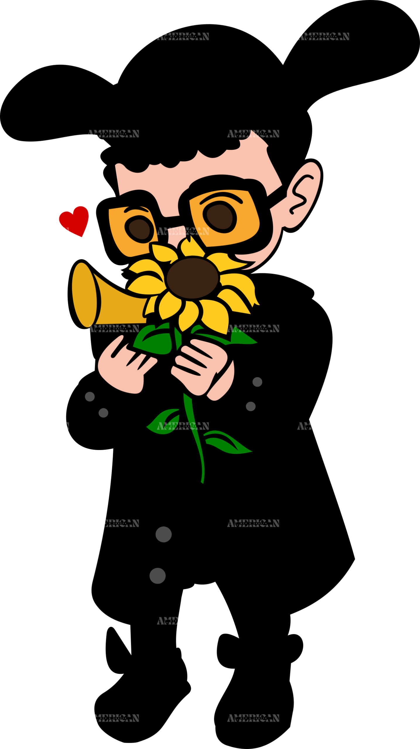 Bad Bunny Baby Sunflower DTF Transfer