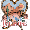 Be Mine Valentine Western DTF Transfer