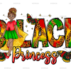 Black Princess DTF Transfer