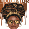 Black Educator DTF Transfer