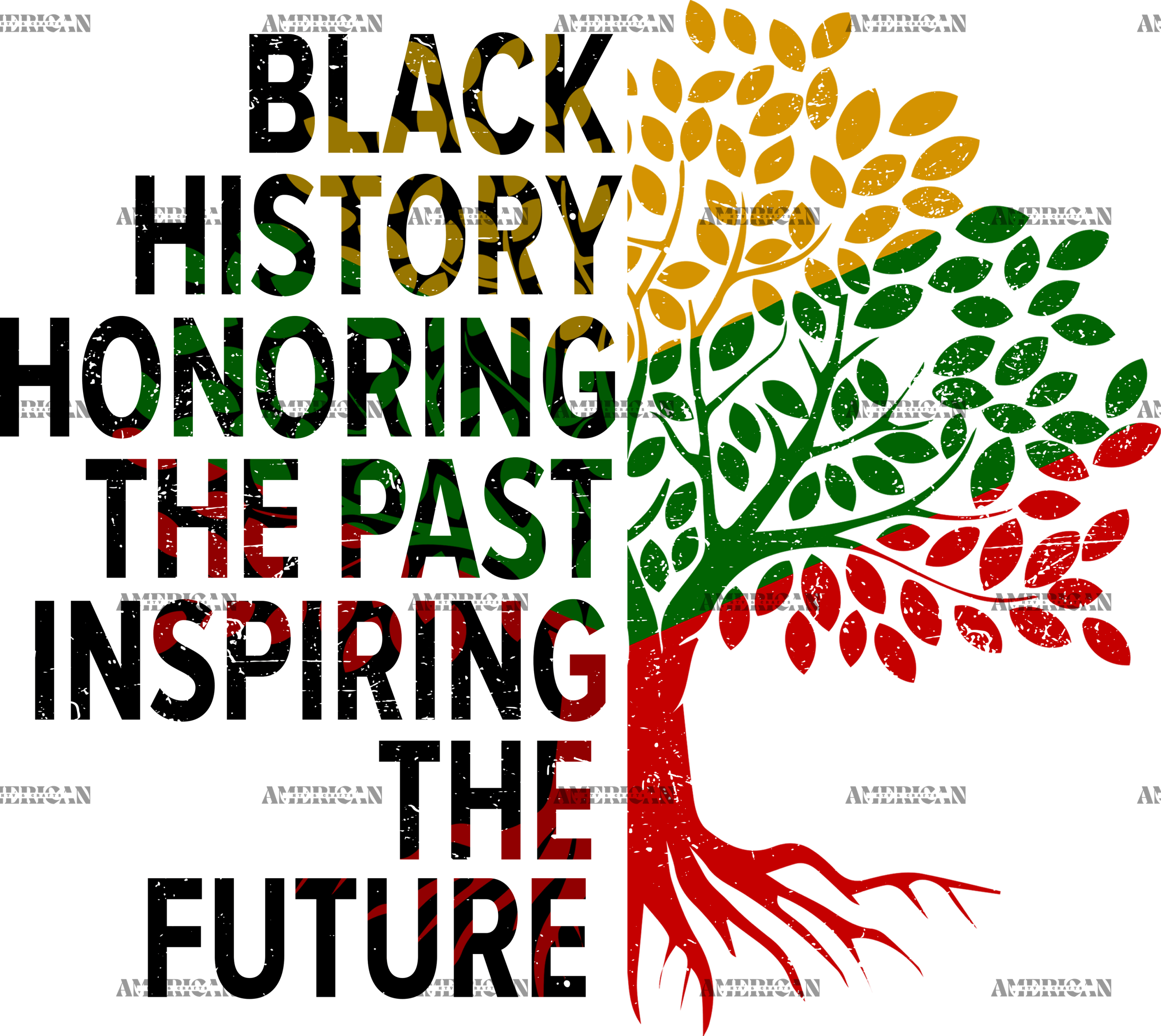 Black History Honoring The Past Inspiring The Future-2 DTF Transfer