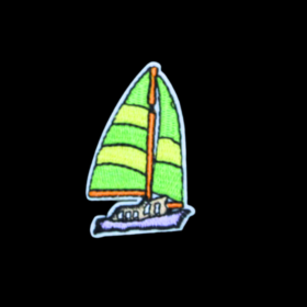 Alternative view of Boat Patch (Small/Embroidery)