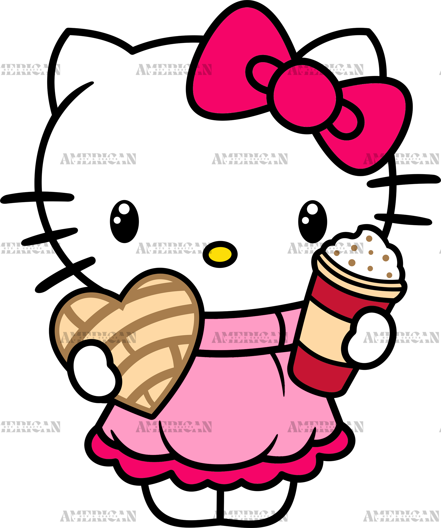 Cafecito Chisme Kitty DTF Transfer