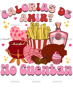 Calorias De Amor No Cuentan-3 DTF Transfer