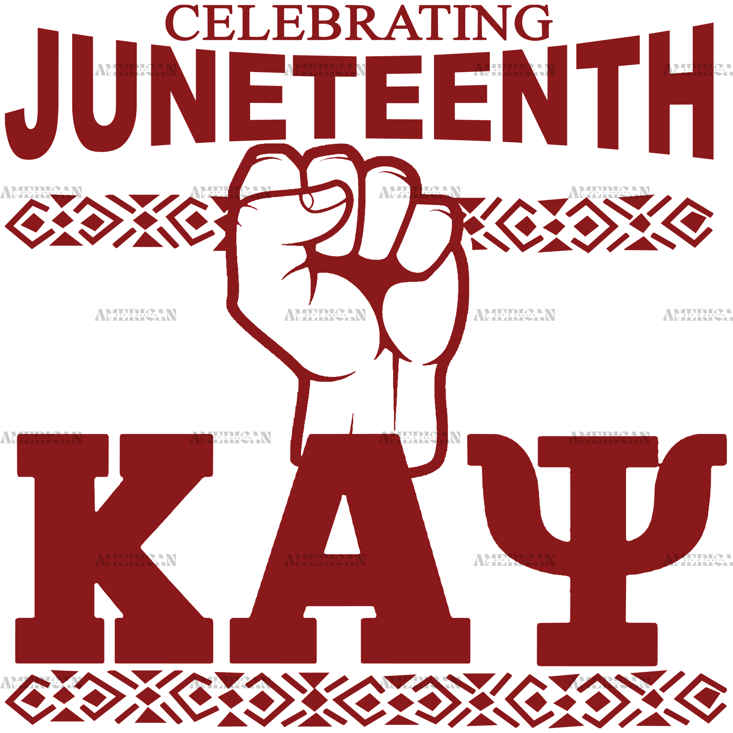 Celebrating Juneteenth KAI DTF Transfer