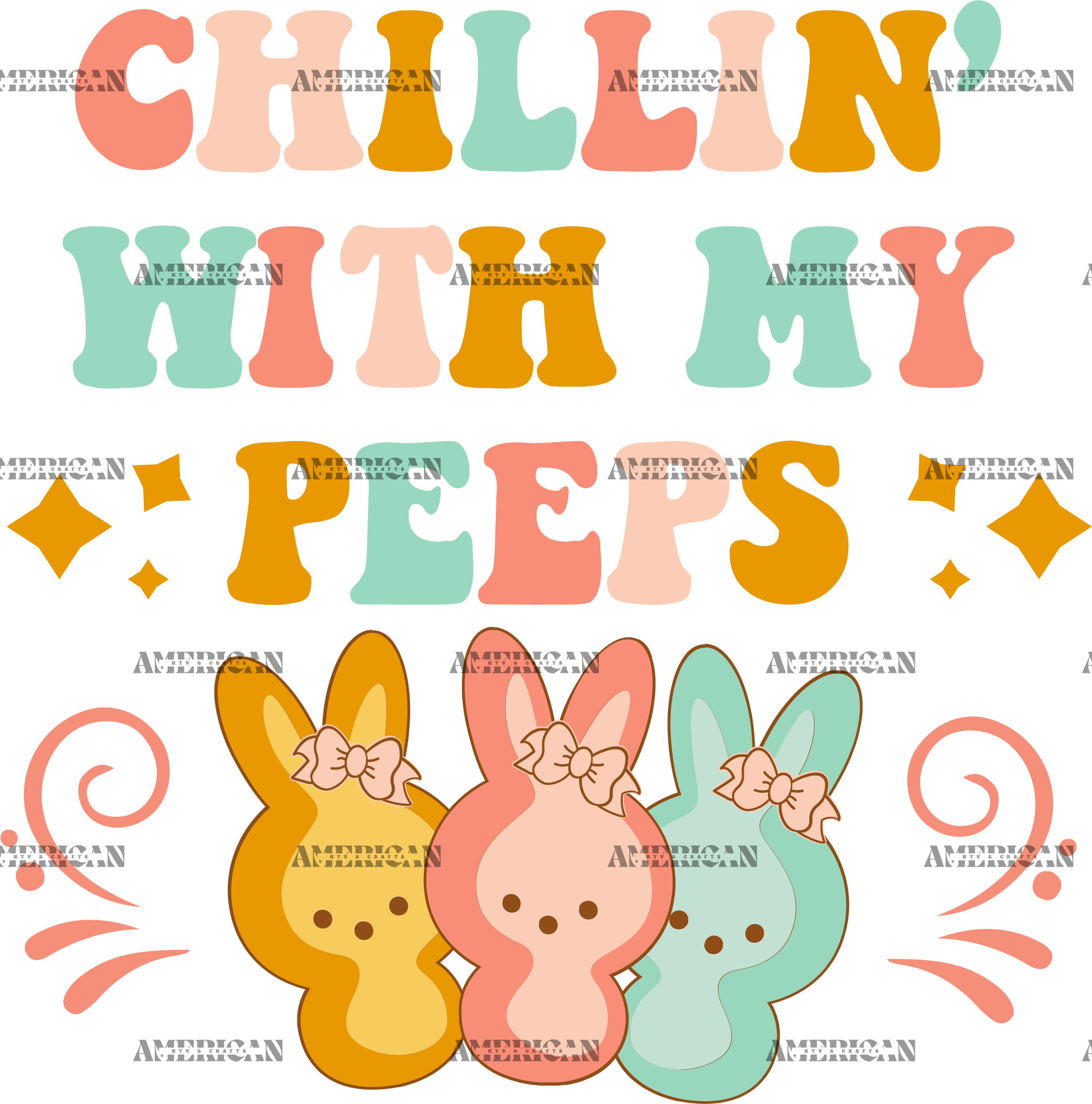 Chillin With My Peeps DTF Transfer