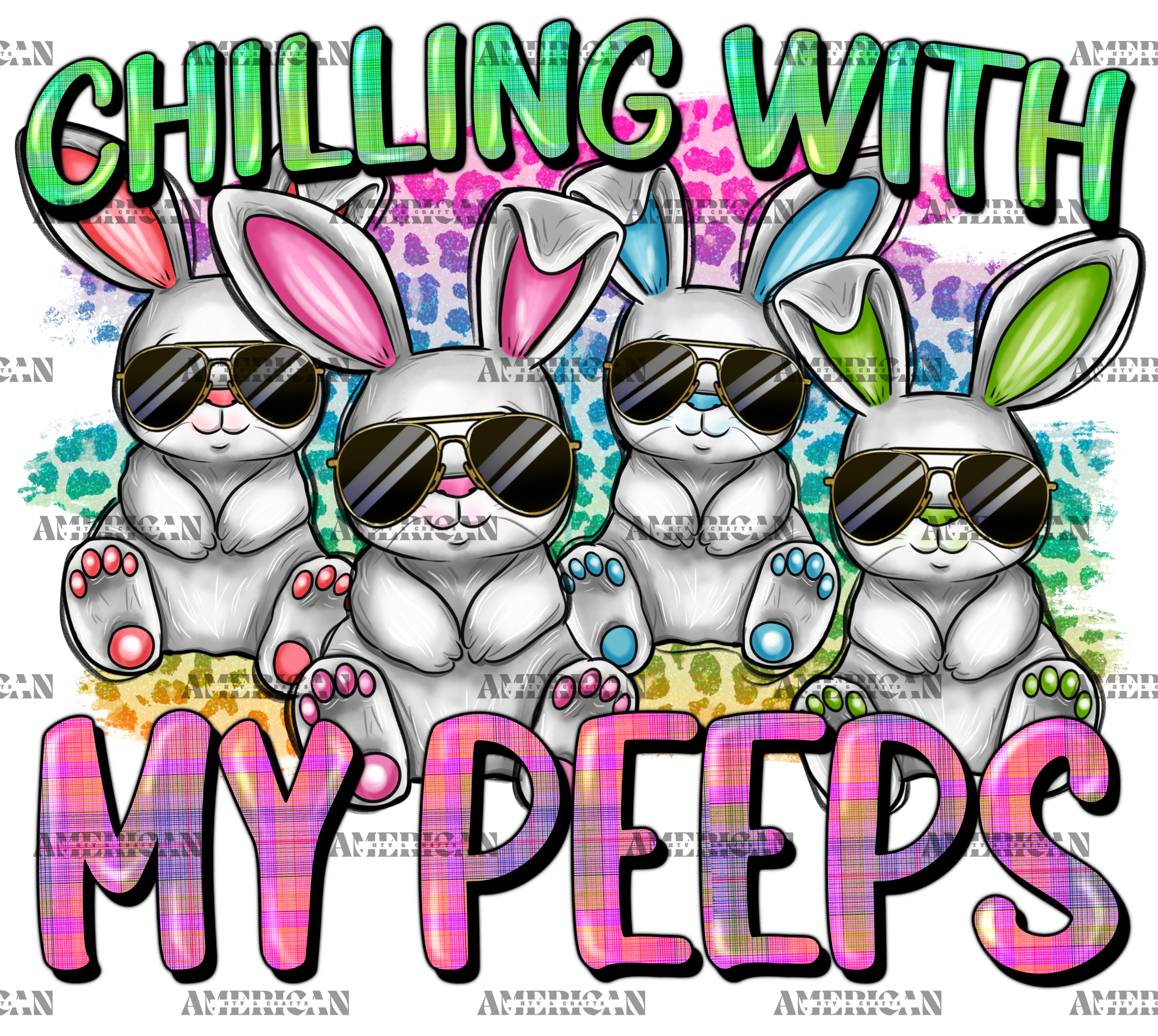 Chilling With My Peeps DTF Transfer