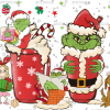 Christ Grinch Coffee Cups UV DTF Transfer