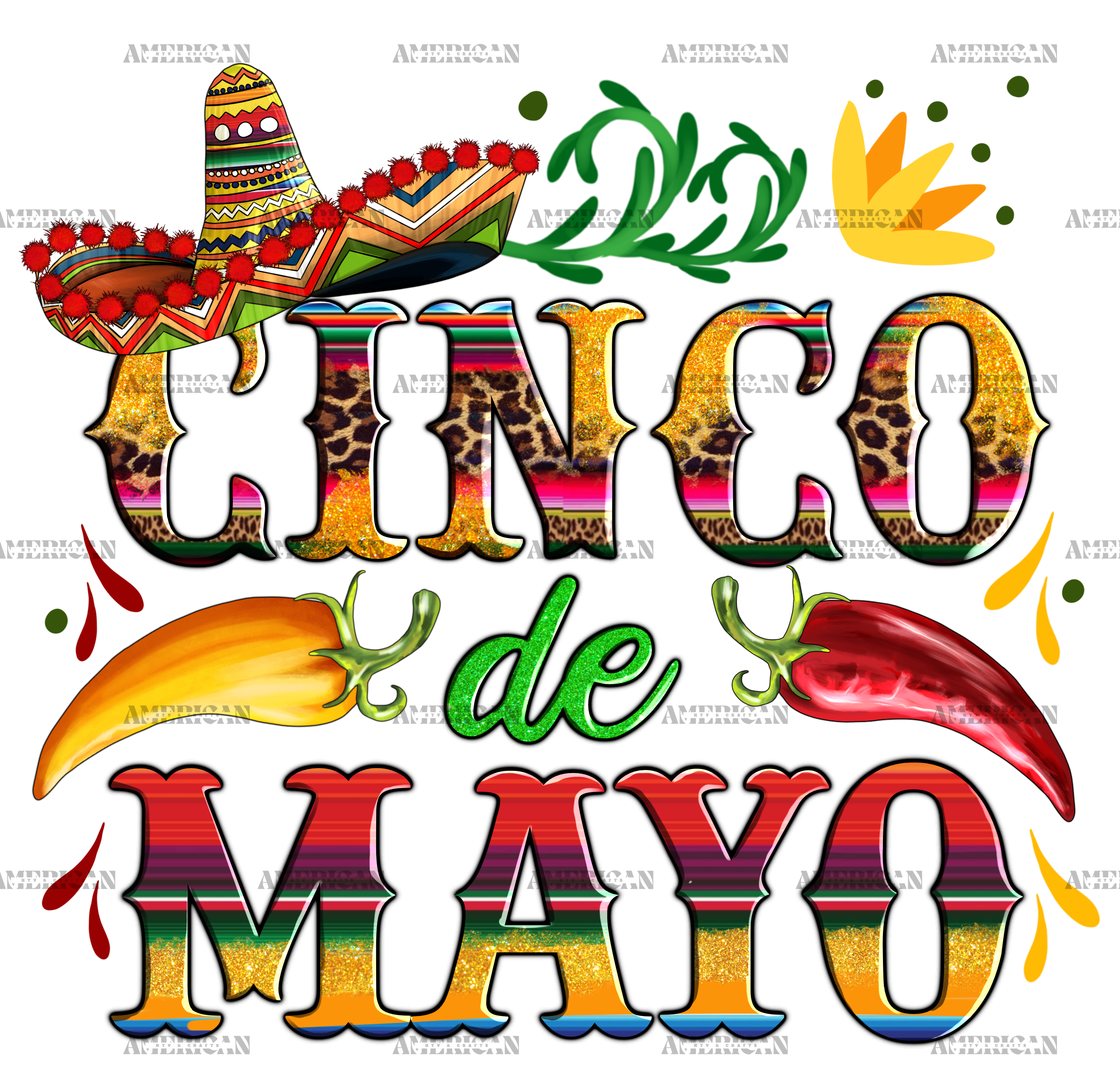 Cinco De Mayo-2 DTF Transfer