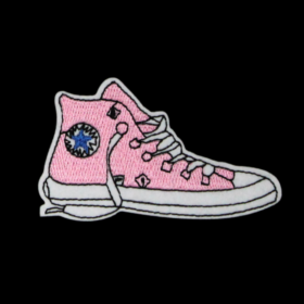 Alternative view of Pink Converse Shoe Patch (Small/Embroidery)