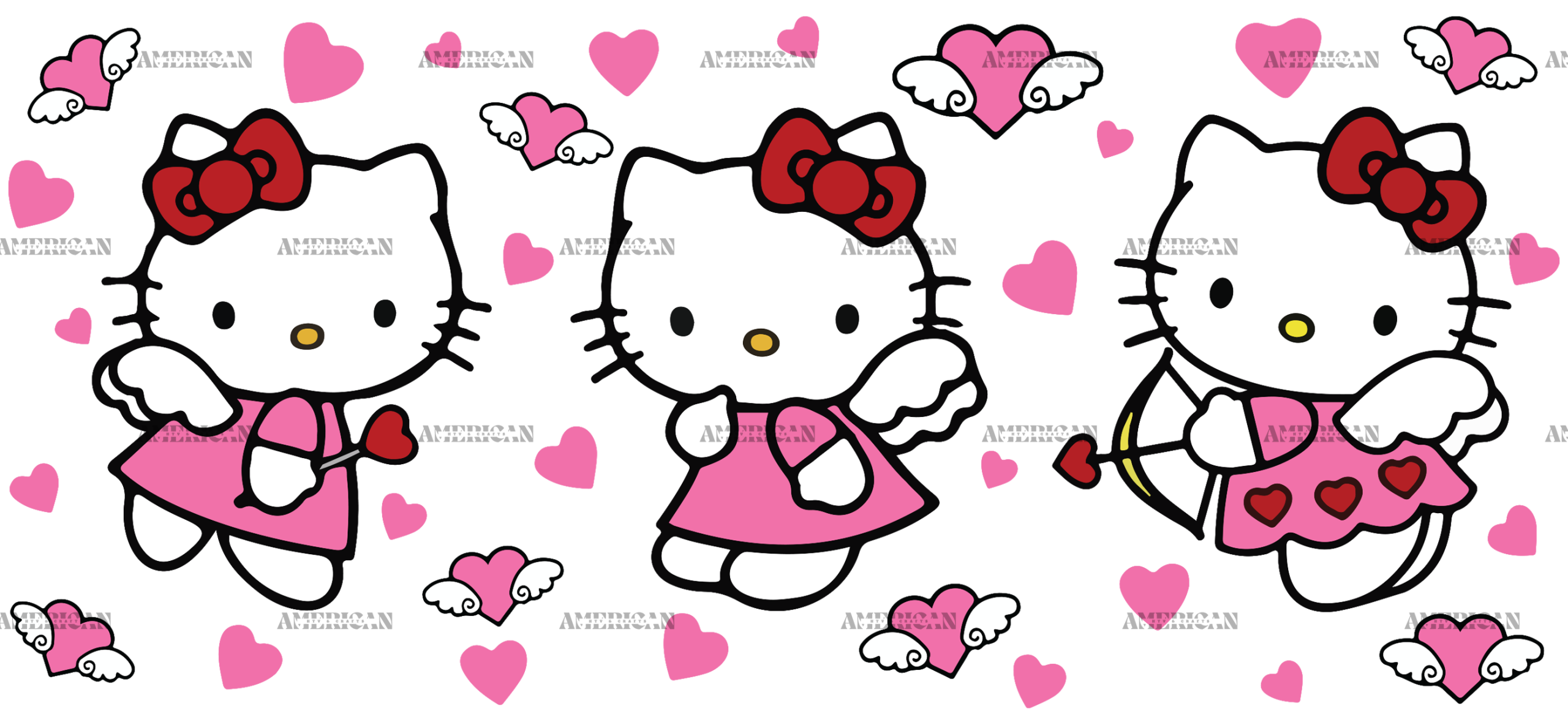 Cupid Kitty UV DTF Transfer