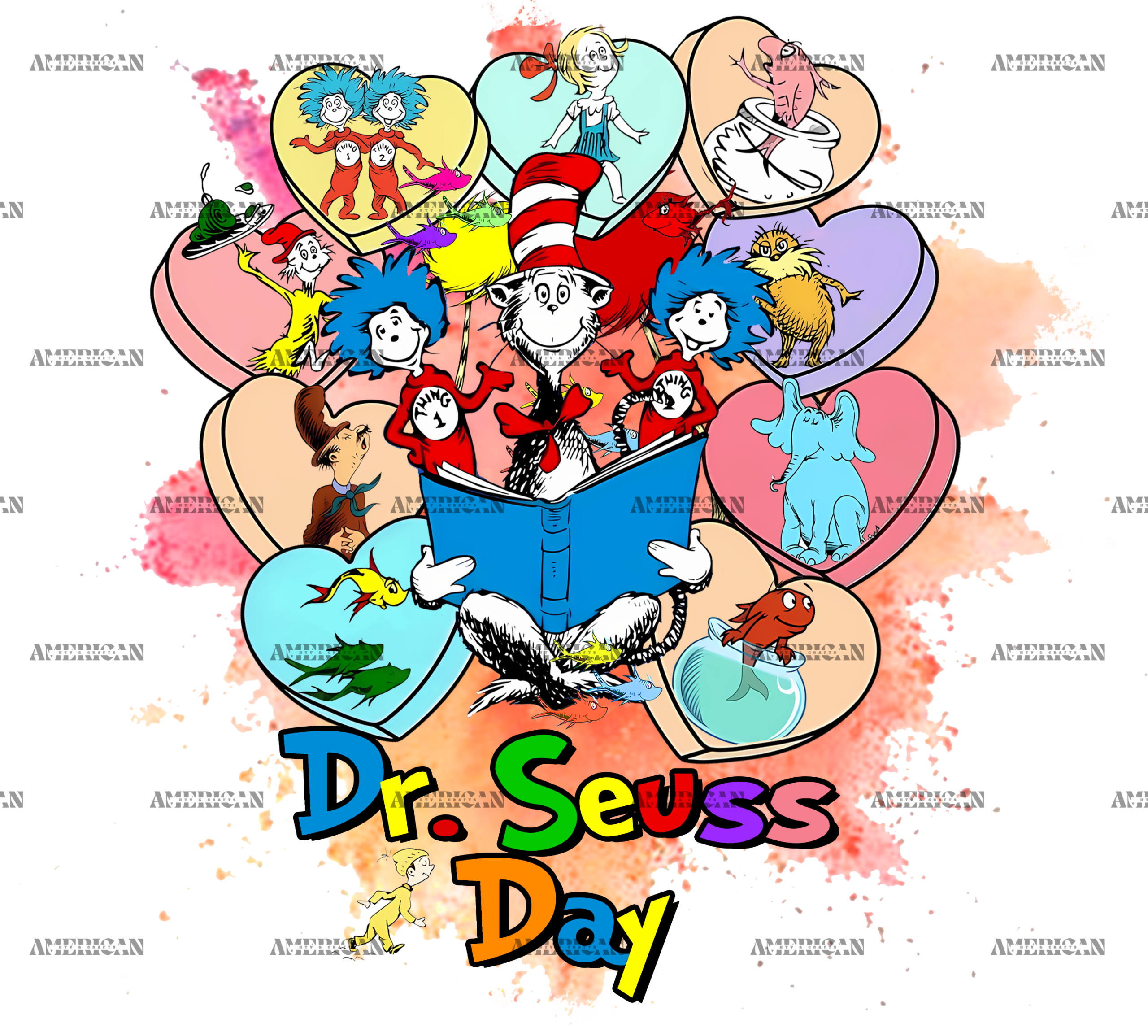 Dr. Seuss Day-1 DTF Transfer
