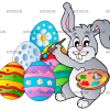 Easter Eggs Painting  DTF Transfer