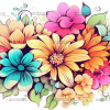 Flowers-3 UV DTF Transfer