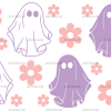 Flowers And Ghosts UV DTF Transfer