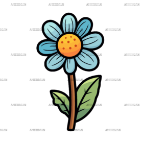 Flowers Sticker-8 UV DTF Transfer