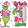 Grinch Mode On Off Switch UV DTF Transfer