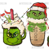 Grinchmas Latte Lights UV DTF Transfer
