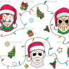 Hallochristmas Lights UV DTF Transfer