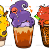 Halloween Coffee Cream UV DTF Transfer