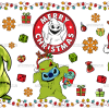 Halloween Grinch Christmas UV DTF Transfer