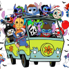 Halloween Vehicle UV DTF Transfer