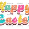 Happy Easter DTF Transfer