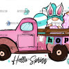 Hello Spring Truck DTF Transfer