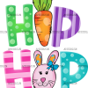 Hip Hop Carrort Bunny DTF Transfer