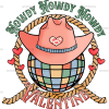 Howdy Valentine Western Hat Disco DTF Transfer