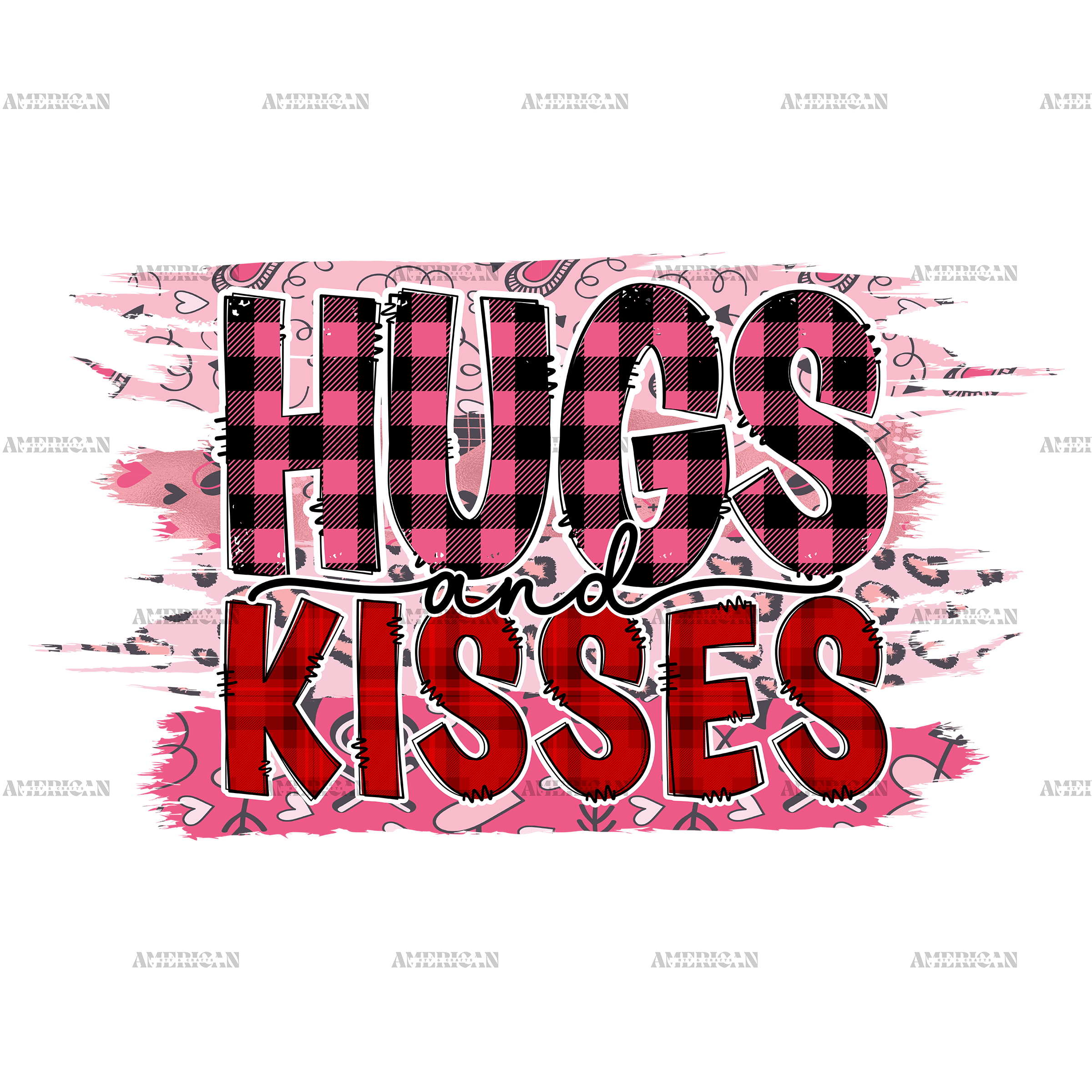 Hugs And Kisses-3 DTF Transfer