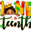 Juneteenth Black Boy DTF Transfer