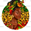 Juneteenth Black Woman Leopard DTF Transfer