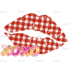 Kiss Me Sexy Lip Xoxo DTF Transfer