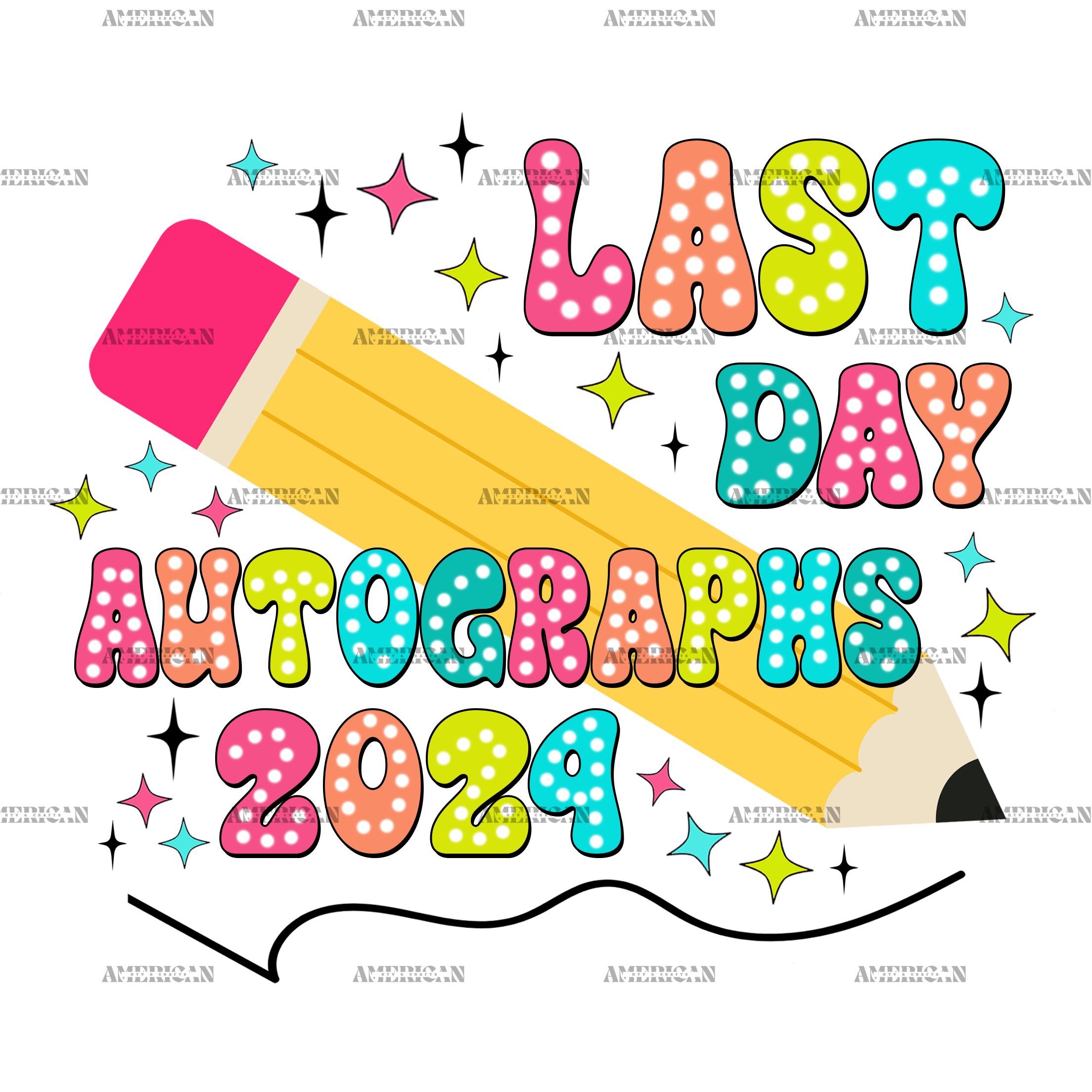 Last Day Autographs DTF Transfer
