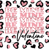 Leopard Be Mine Valentines UV DTF Transfer