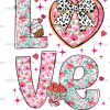 Love Heart DTF Transfer