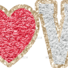 Love Red Heart DTF Transfer