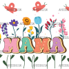 Mama Colorful Flowers UV DTF Transfer