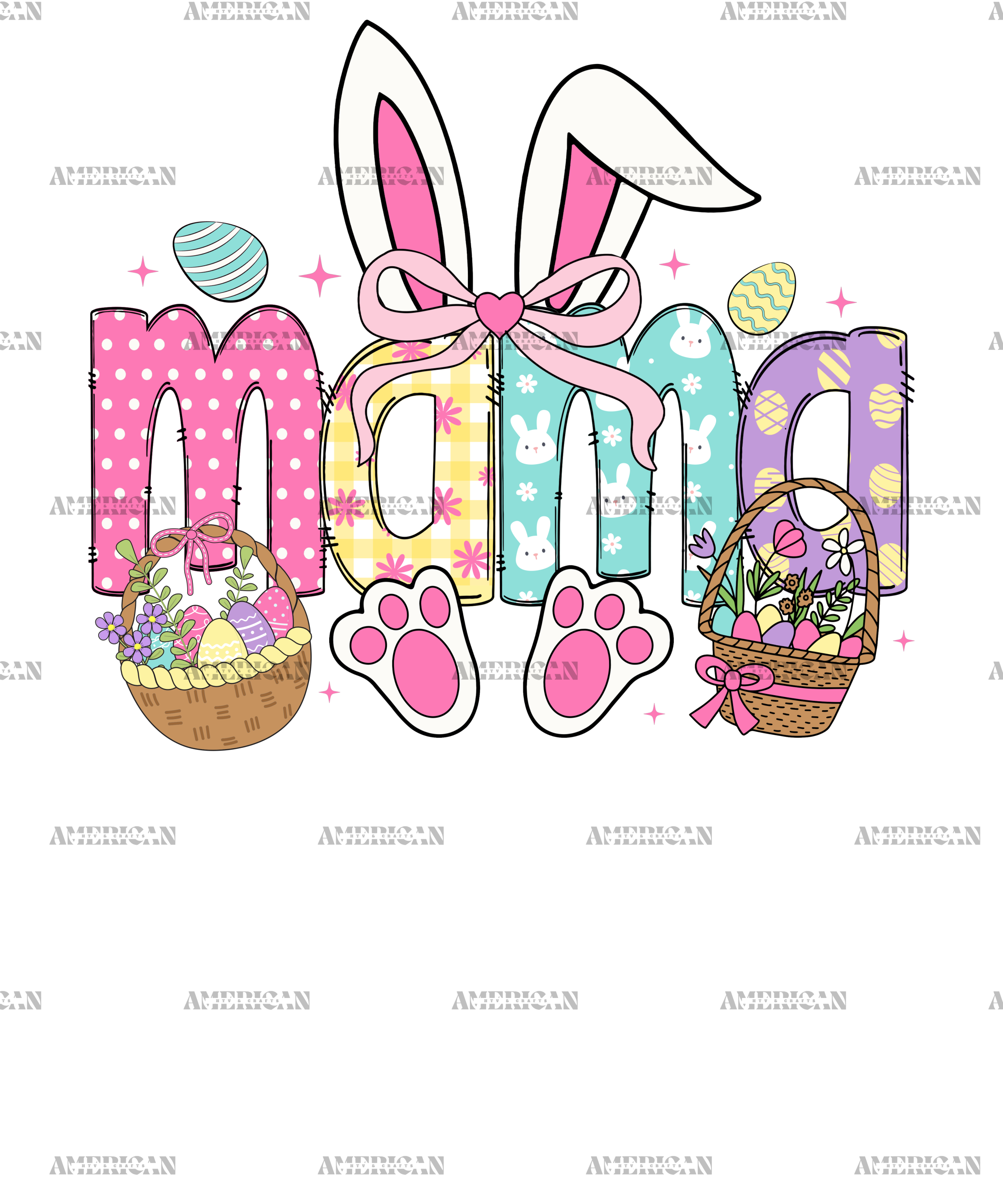 Mama Easter DTF Transfer