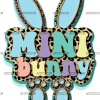 Mini Bunny Blue DTF Transfer