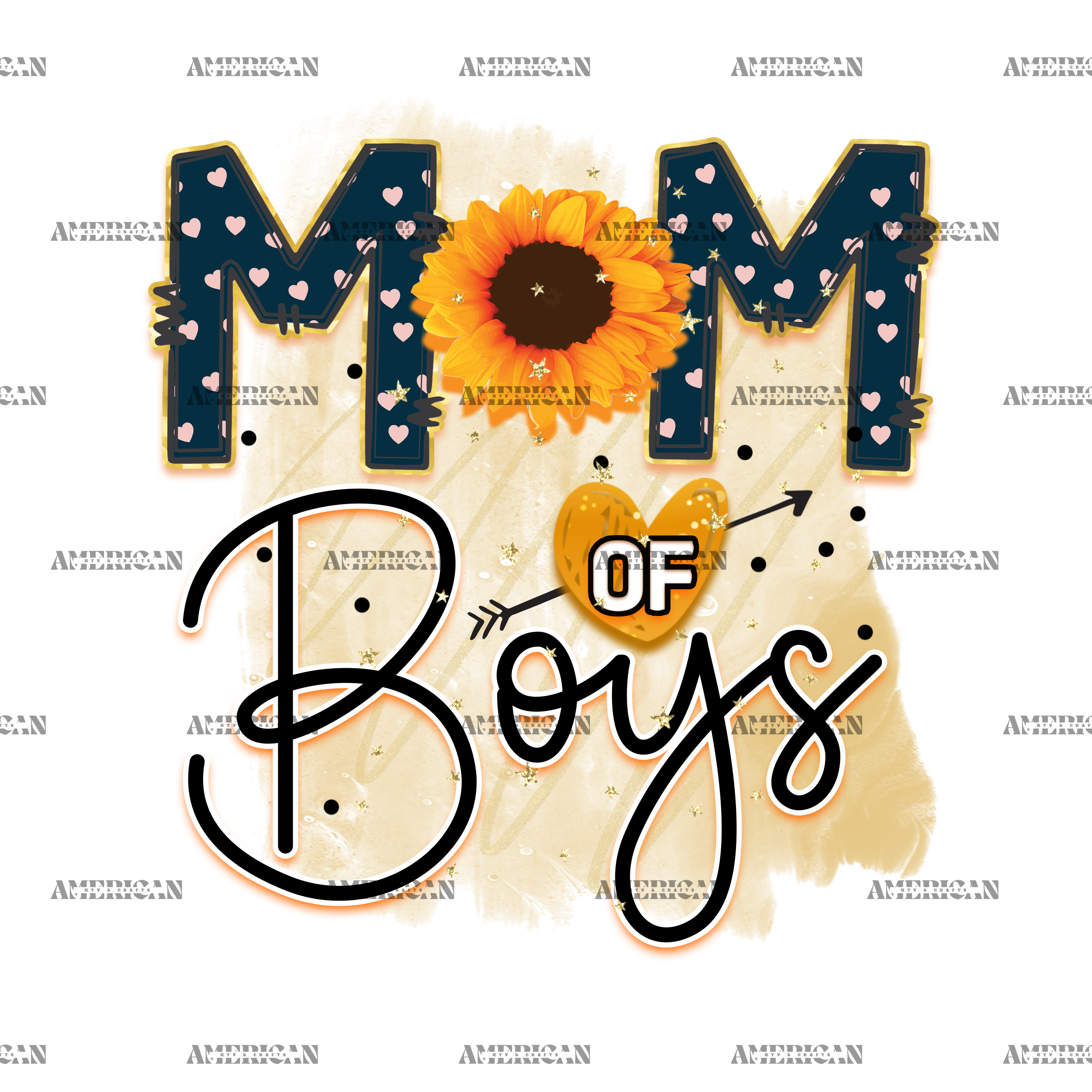 Mom Of Boys DTF Transfer